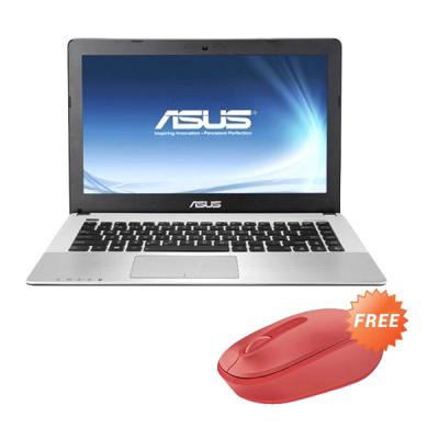 ASUS X450JB-WX001D Black Notebook [14"/i7/4GB/Nvidia GT940M]+Microsoft Mouse 1850 Red