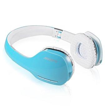 AUSDOM M07 Wired + Wireless HiFi Stereo Foldable Over-ear Headsets with Mic Gaming Headphones (Blue) (Intl)  
