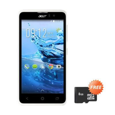 Acer Liquid Z520 White Smartphone [RAM 2 GB/16 GB/Garansi Resmi] + Micro SD 8 GB
