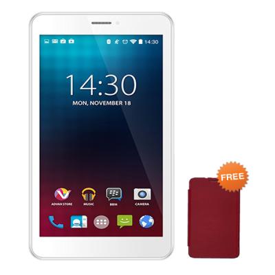 Advan Vandroid X7 Tablet - White [8 GB] + Free Original Cover