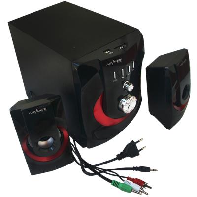 Advance Speaker Bluetooth Subwoofer M250BT - Hitam/Merah