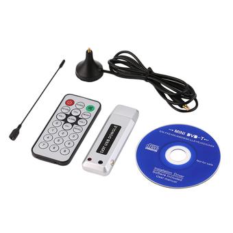 Allwin USB 2.0 DVB-T Digital TV Receiver HDTV Tuner Dongle Stick Antenna Remote Gray (Intl)  