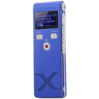 Ansee GH - 810 8GB Rechargeable Digital Voice Recorder MP3 Player with Time Display for Interview(Blue)  