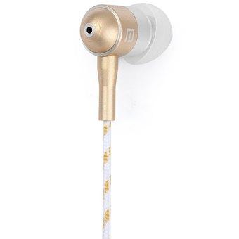 Ansee i - 1 Super Bass In-ear Earphone 3.5mm Jack Stereo Headphone 1.2m Knitted Cable with Microphone for iPhone 6 / 6 Plus 5 5S 4 4S Samsung Smartphones MP3 Computers(Gold)  