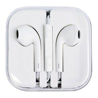 Apple Handsfree Iphone 4 - 5 - 6 With Mic & Volume Control - (packing) Putih  