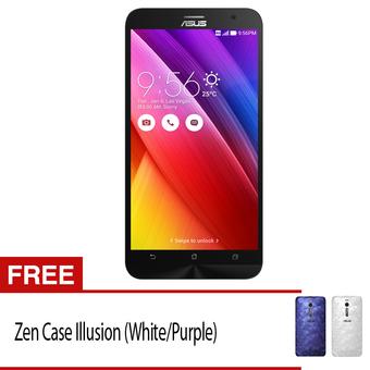 Asus Zenfone 2 ZE551ML - 4GB - Hitam + Gratis Zen Case Illusion  