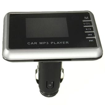 Audew Sans Fil LCD Voiture Kit Allume Cigare MP3 FM Transmetteur USB Chargeur TF SD Silver(INTL)  