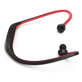 Audew Stereo Sport Headset Headphone MP3 Music Player Micro SD TF Slot Red (Intl)  