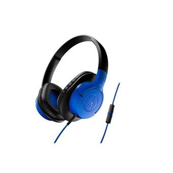 Audio-Technica ATH-AX1iS/BL Headphones for Smartphones Blue  