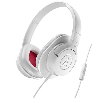Audio-Technica ATH-AX1iS/WH Headphones for Smartphones (White)  