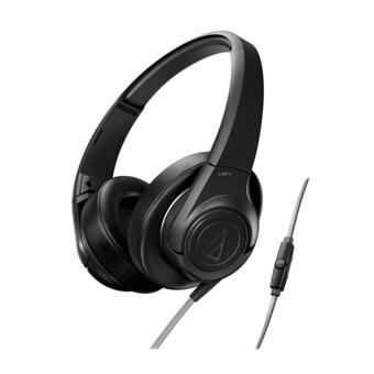 Audio-Technica ATH-AX3iS/BK Over-ear Headphones for Smartphones ATHAX3iS Black  