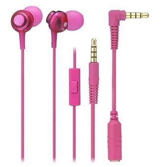 Audio-Technica ATH-CKL202iS/PK Earphones for Smartphone (Pink)  