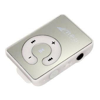 Autoleader Music MP3 Player Mini Mirror Clip Support 8GB TF Card With USB Cable Earphone?White) (Intl)  