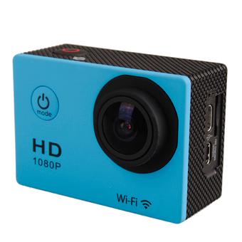 Autoleader SJ4000 W8 12MP HD 1080P WiFi Helmet Sport Mini DV Waterproof Camera with Battery (Blue) (Intl)  