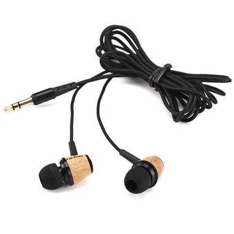 Awei Wood Design Super Bass In-ear Earphone with 1.2m Cable for Smartphone Tablet PC (Intl)  