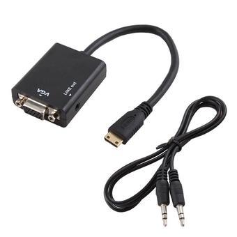 BUYINCOINS HDMI Male to VGA and AV Cable Converter Adapter 2-piece Set  