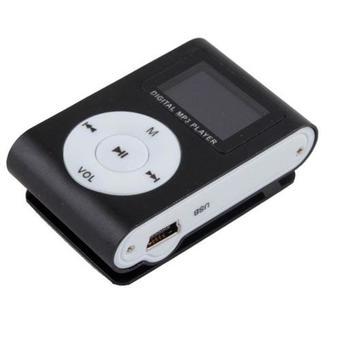 BUYINCOINS Metal Clip Digital MP3 Player (Black)  