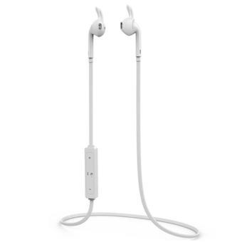 BUYINCOINS Sport Stereo Wireless Bluetooth Earphone (White)  