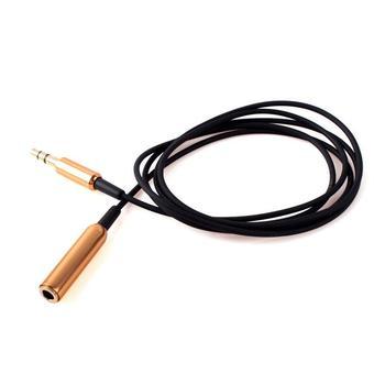 BUYINCOINS Stereo Audio Extension Cable for Earphone PC (Black)  