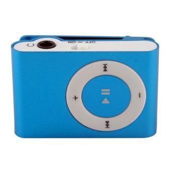 BUYINCOINS USB MP3 Music Media Player Support 1 - 8GB Micro SD TF (Blue)  