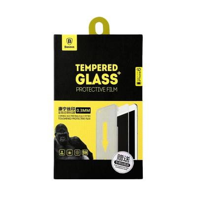 Baseus Corning Tempered Glass Black Screen Protector for iPhone 6 Plus [0.3 mm] + Installation Tool