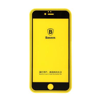 Baseus Silk Full Fitting Flexible Black Tempered Glass Screen Protector for iPhone 6 Plus/6S Plus [0.3 mm]