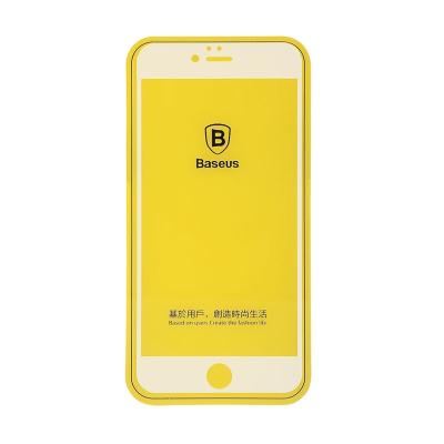 Baseus Silk Full Fitting White Flexible Tempered Glass Screen Protector for iPhone 6 Plus/6S Plus [0.3 mm]