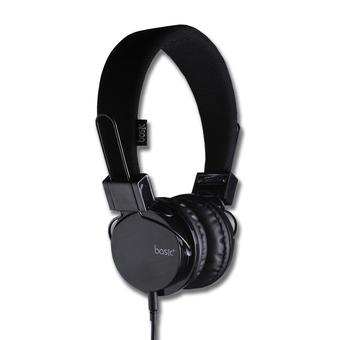 Basic Headphone + Mic - Pure Bass HP22 - Hitam  