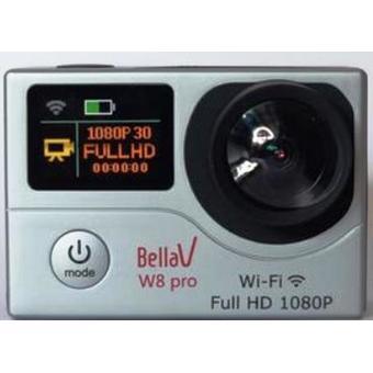 Bella Vision ActionCam BV-W8 Pro Dual Layar- Silver  