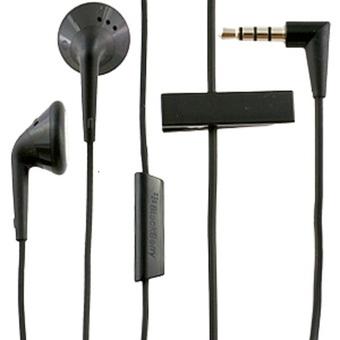 BlackBerry 9800 HDW-24529-001 earphone With Line in Mic Control Hitam  