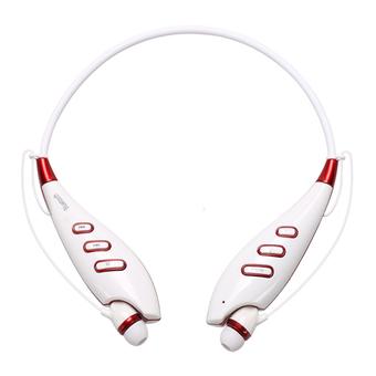 Bluetooth 4.0 Wireless Headset Stereo Headphone Earphone Sport Handfree Universal New (White)  