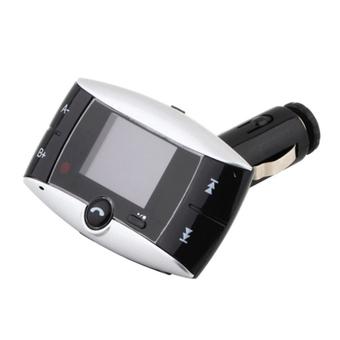 Bluetooth Car FM Transmitters with USB and Micro SD - Hitam  