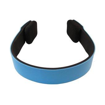 Bluetooth Headset Headphone MP3 Music Android Iphone - Earphone BTH-401 - Biru  