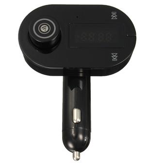 Bluetooth Wireless Car FM Transmitter MP3 Player USB Charger TF Card Handsfree (Intl)  