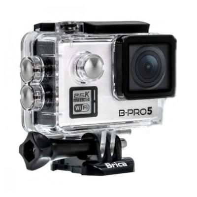 Brica B PRO 5 Alpha Plus White Action Camera Free Small Bpro Case,Kaos Brica