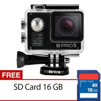 Brica B-PRO5 Alpha Edition - 12 MP - Hitam + Gratis SD Card 16GB  