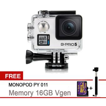 Brica BPro B-Pro Alpha Plus Putih + Free Memory 16GB Vgen+Monopod PY011 Bpro  