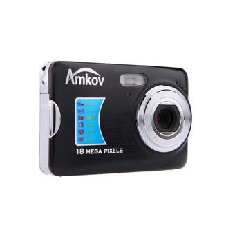 CDFE HD Digital Camera 18MP 2.7" TFT 8x Zoom Smile Capture Anti-shake Video Camcorder black  