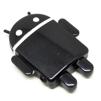 CLIP Android Robot MP3 Player TF card with Small Clip - Hitam  