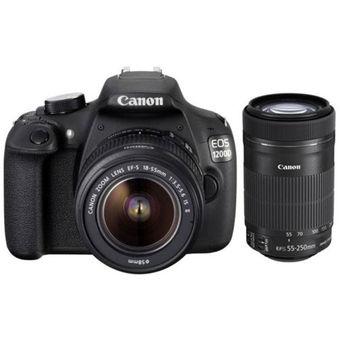 Canon 1200D + 18-55mm lens +55-250mm  
