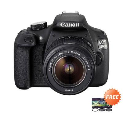 Canon EOS 1200D Lensa Kit 18-55mm IS II Kamera DSLR + Hoya Kit 58mm