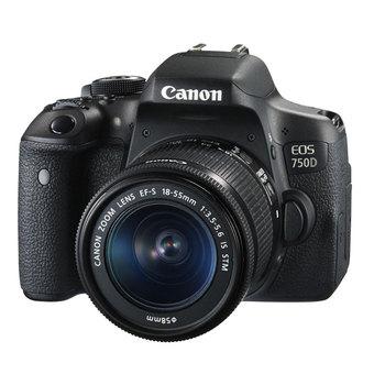 Canon EOS 750D Kit Lensa 18-55mm - Hitam  