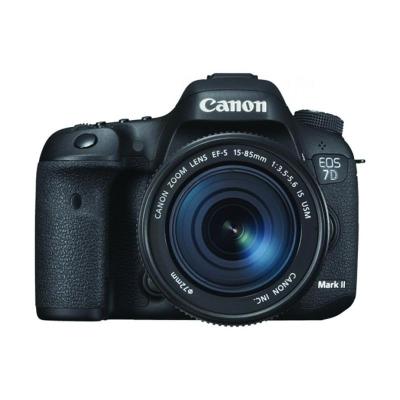 Canon EOS 7D Mark II Lensa Kit 15-85mm IS Hitam Kamera DSLR