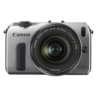 Canon EOS M (Silver) with EF-M 18-55mm IS STM Lens Kit  