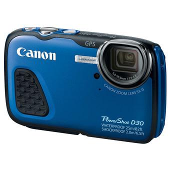 Canon Kamera PowerShot D30 - 12 MP - 5x Optical Zoom - Blue  