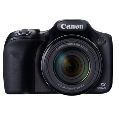 Canon PowerShot SX520 HS - 16 MP - Hitam