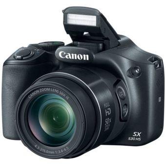 Canon PowerShot SX530 HS 50x Optical Zoom - 16 MP - Hitam  