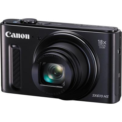 Canon PowerShot SX610 HS Kamera Pocket -Black + Free Memory Sandisk 8 GB + Tas + Screen Guard
