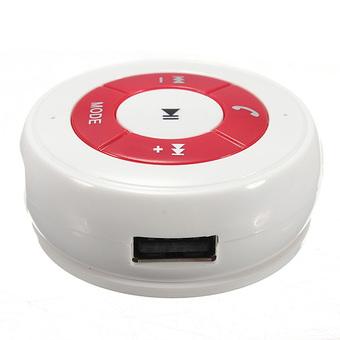 Car Wireless Bluetooth AUX USB TF Music Player Audio Receiver Handsfree Speaker White (Intl)  