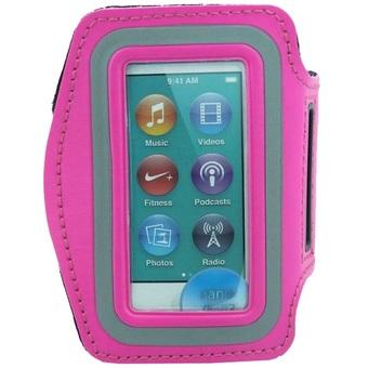 Case Armband with Key Storage for iPod Nano 7th Generation - ZE-AD208 - Merah muda  